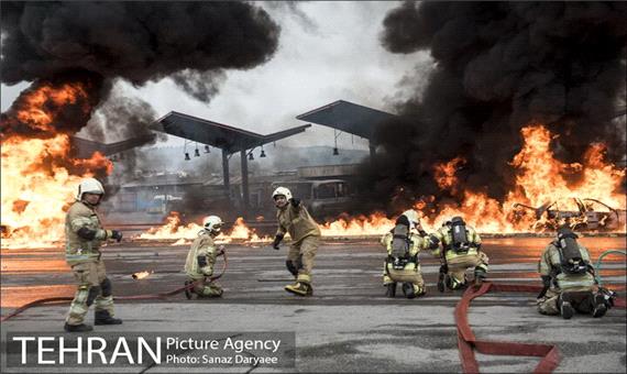 استفاده از 2  پهپاد در عملیات های آتش نشانی تهران