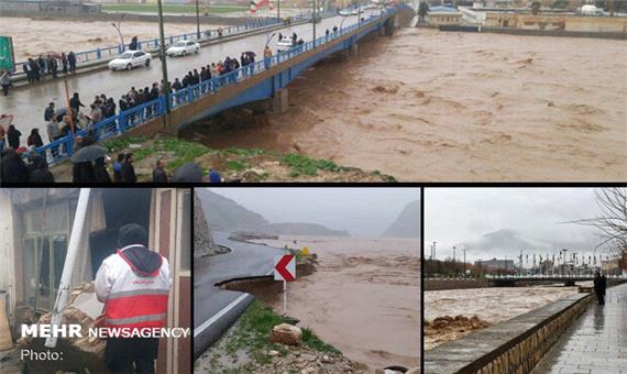 احتمال وقوع سیلاب در لرستان/ مردم از حریم رودخانه‌ها فاصله بگیرند
