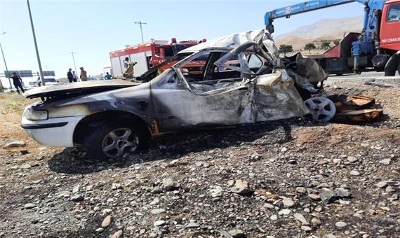 4 کشته و 2 زخمی در حادثه جاده‌ای محور بروجرد ـ اراک