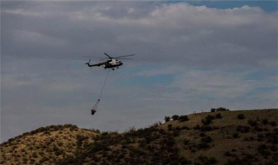 اعزام بالگردهای پایگاه شهید دوران برای مهار آتش سوزی فیروزآباد