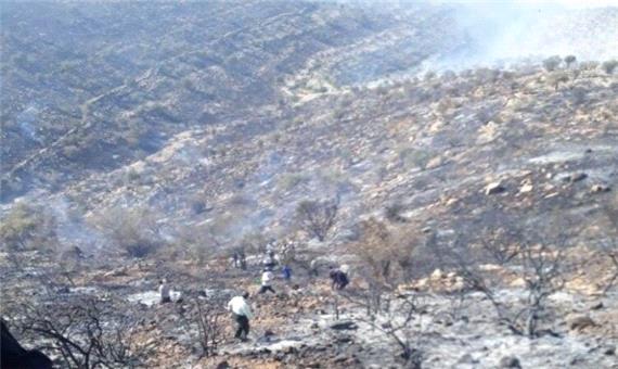 اورژانس: 2 مصدوم آتش‌سوزی هایقر فیروزآباد در حال درمان هستند
